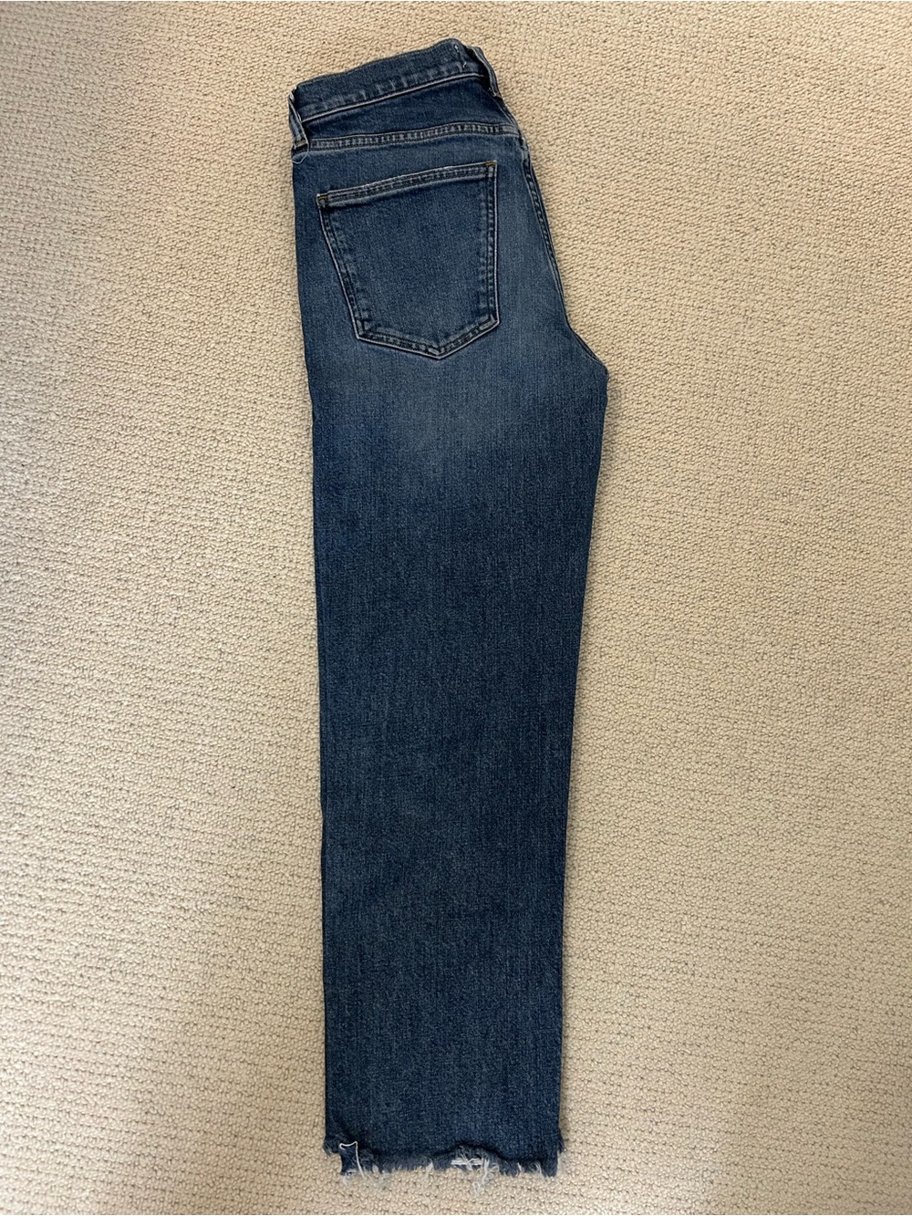 Agolde Dark Blue High-Rise Straight Crop Jeans - Picture 4 of 6